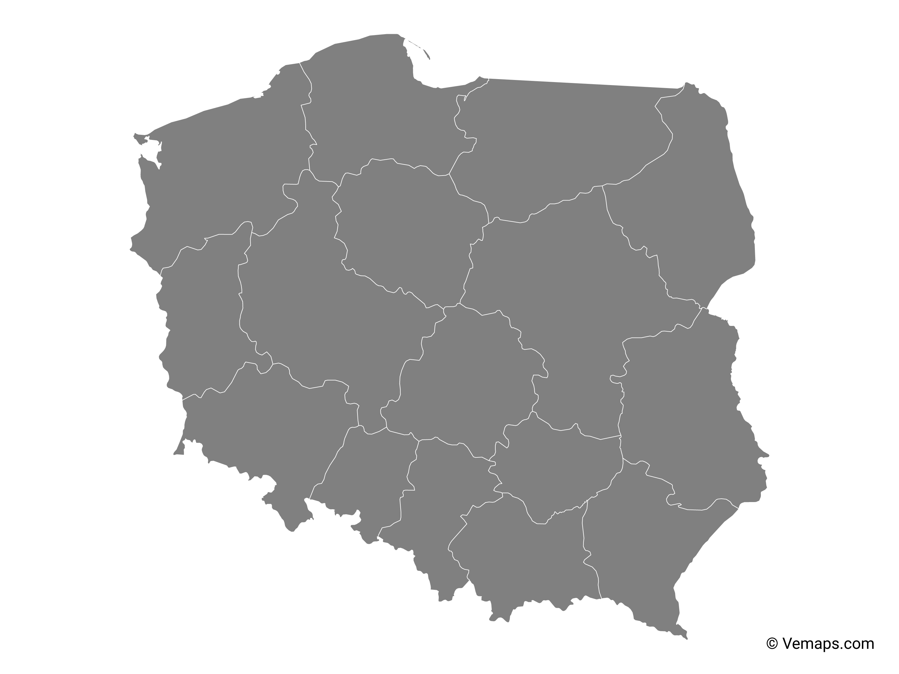 Mapa Polski